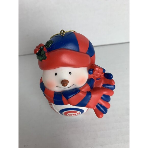 Lot Wrigley Field Chicago Cubs Scottish Christmas Snowman Ornaments MLB Baseball - Picture 4 of 8
